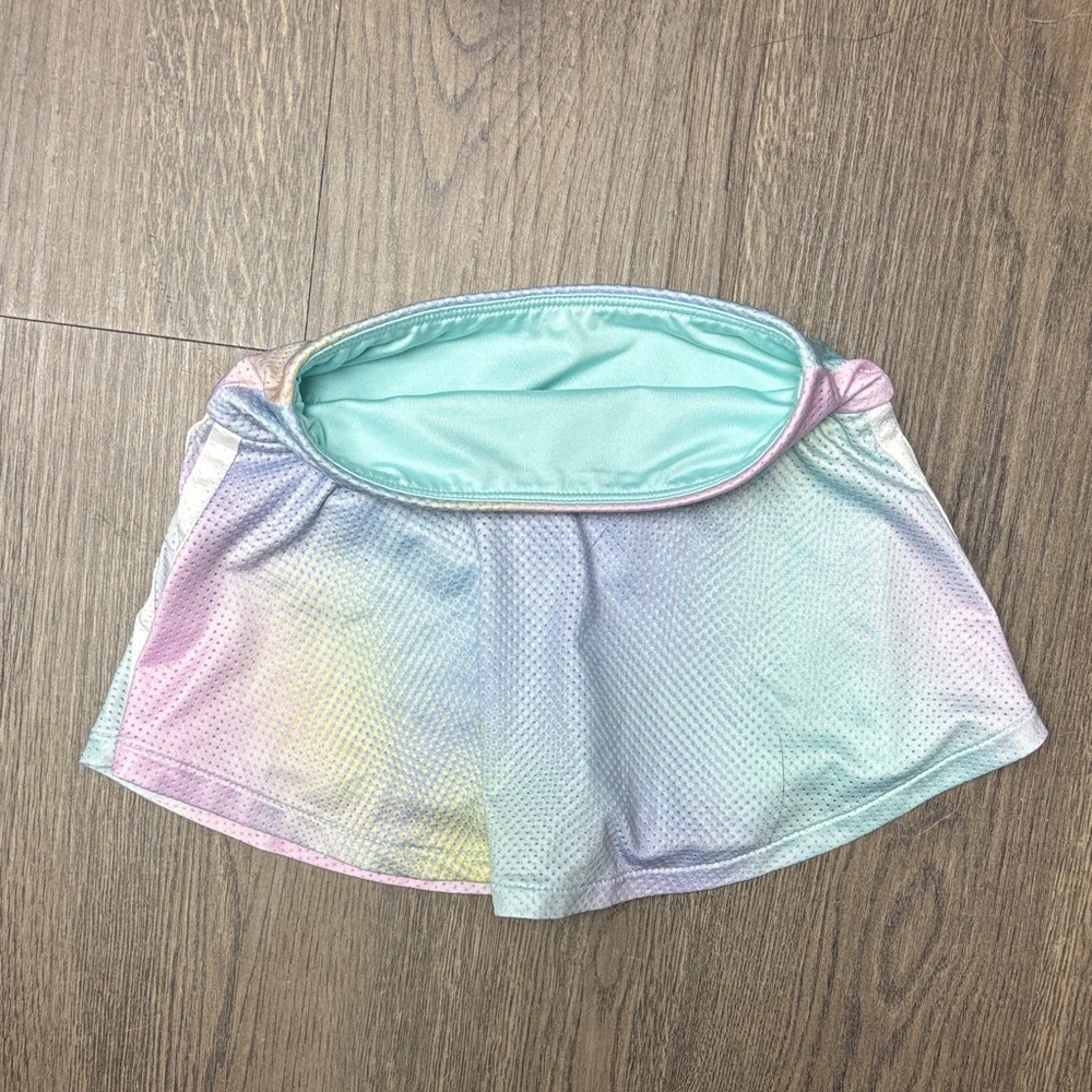 Adidas Girls Size 2T Rainbow Pastel Skort, Like New - Picture 8 of 9